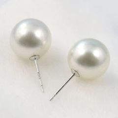 限定3/3 　K14WG白蝶南洋パール　ピアス　11.2㎜～　　　艶◎ 照り◎　　　　　　　219
