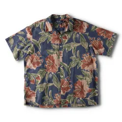 古着 90年代 ラルフローレン Ralph Lauren POLO by Ralph Lauren VINTAGE CAMP 総柄 花柄 オープンカラー/evb010888