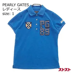PEARLY GATES パーリーゲイツ 半袖 ポロシャツ ブルー系 1 [240001976343]#