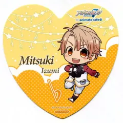 【中古】コースター(キャラクター) 和泉三月(衣装) ハート型コースター 「アイドリッシュセブン×animatecafe」 ドリンク注文特典
