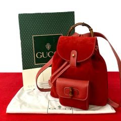 極 美品 GUCCI グッチ オールドグッチ ヴィンテージ バンブー レザー