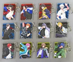 【中古】キーホルダー・マスコット(キャラクター) 全12種セット 「ヒプノシスマイク -Division Rap Battle-×animatecafe トレーディングラメアクリルキーホルダー」
