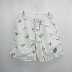 ◇ ⊂ MAUI AND SONS イラストプリント ショートパンツ サイズM ホワイト系 メンズ E  【1507030003302】