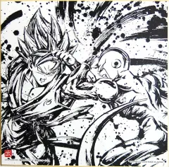 【中古】紙製品(キャラクター) 超サイヤ人ゴッド超サイヤ人孫悟空vsゴールデンフリーザ 色紙 色コレ 「一番くじ ドラゴンボール～超戦士バトル列伝～」 H賞