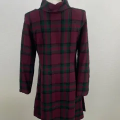 YorkLand スタンドカラーワンピース　チェック 9AR　20250903-0006