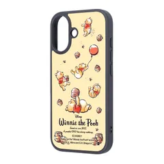 iPhone 17 / ディズニー / maru 衝撃吸収 バンパー ハイブリッドケース / プーさんとはちみつ