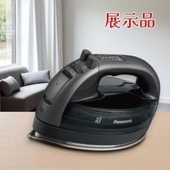 （展示品）Panasonic パナソニック コードレススチームアイロン NI-WL708-K Wヘッド 除菌 抗菌ハンドル カームブラック