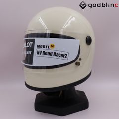 ZEALOT　NVロードレーサー2　CARBON HYBRID WHITE/BLACK　Mサイズ　NVC0017　フルフェイスヘルメット