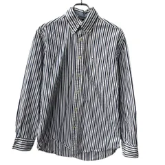 TOMMY HILFIGER 長袖 ストライプシャツ M ホワイト マルチカラー ボタンダウン 胸ポケット 長袖シャツ トップス 春物 a710-6205
