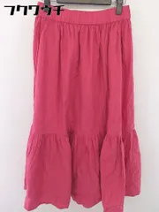 ◇ Samansa Mos2 blue サマンサモスモス ブルー 切替 ウエストゴム ロング フレア スカート サイズ F ピンク レディース  【1109020009419】