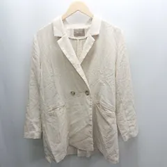 ◇ ⊂ Alma Design アルマデザイン 長袖 ジャケット サイズM ベージュ レディース E  【1501230036559】