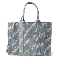 新品 バレンシアガ BALENCIAGA トートバッグ ハードウェア ブルー
