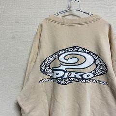 【超希少】90s PIKO サーフ オールドスケーター ロゴプリント スウェット クルーネック Y2K レトロ ヴィンテージ【FU000013】