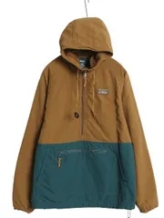 【お得なクーポン配布中!】 エルエルビーン 中綿 ナイロン アノラック パーカー ジャケット メンズ S ハーフジップ パッカブル マンパ ブルゾン プルオーバー ツートン