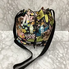 ✨LeSportsac🌈 ハワイ限定🌺 フラガール柄 巾着ショルダーバッグ🌴