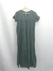 ◇ ⊂ Sonny Label サニーレーベル コットン100％ 透け感 半袖 ロング ワンピース サイズフリー ブラック レディース E  【1503060037676】