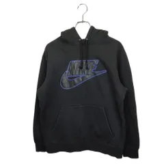 Supreme シュプリーム ×NIKE Leather Applique Hooded Sweatshirt プルオーバー パーカー CK6225-010 S ブラックのサムネイル