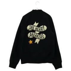 BEDWIN & THE HEARTBREAKERS (ベドウィンアンドザハートブレーカーズ) バックロゴ刺繍ボタンフライブルゾンジャケット ブラックのサムネイル