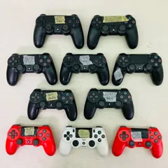 【ジャンクまとめ】PS4 コントローラ DUALSHOCK4 ブラック ホワイト レッド 10個  Playstation4 プレイステーション4 プレステ4 デュアルショック4 AD1