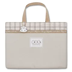 【シマエナガ ベージュ C25331】 レッスンバッグ 女の子 ぬいぐるみチャーム付き 手提げバッグ お稽古バッグ 小学生 小学校 高学年 キッズ 子供 おしゃれ かわいい 可愛い レッスンバック 大きめ 軽量 入学準備