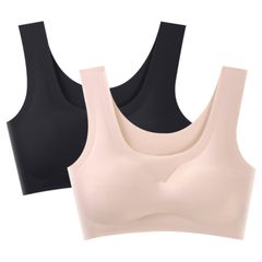 【新着商品】脇高 シームレスブラ ナイトブラ 締め付け感ない ノンワイヤーブラジャー スポーツブラ 無縫製 [Barifall] 昼夜兼用