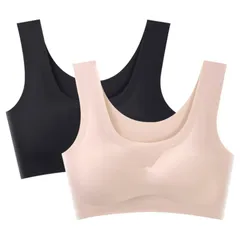【新着商品】脇高 シームレスブラ ナイトブラ 締め付け感ない ノンワイヤーブラジャー スポーツブラ 無縫製 [Barifall] 昼夜兼用
