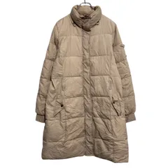 DIESEL 中綿コート L ベージュ レディース 防寒 フルジップ ポケット 古着卸 アメリカ仕入 a612-5427