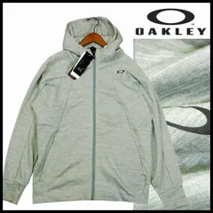 新品 オークリー フーディージップジャケット XXL グレー ENHANCE DRY GRID FLEECE JK 吸汗速乾 ストレッチ OAKLEY メンズ