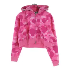 A BATHING APEピンク迷彩 シャーク　ジップパーカー　美品 A BATHING APE アベイシングエイプ SHARK FULL ZIP HOODIE