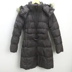 G■ユニクロ/UNIQLO ハイブリッドダウンコート/211-127660【M】茶系/LADIES/80【中古】■