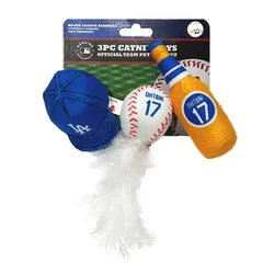 MBL公認 ドジャース 大谷翔平選手モデル 3PC キャットニップトイ