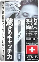 インフィニティー レジンヴィーナスツィーザー ブラック　毛抜き　眉毛　まつ毛のサムネイル