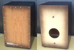 ＮＩＳＳＩピックアップカホン（上質ケース付）〜ブラウンヘッド〜 〈ラテン パーカッション 箱ドラム Cajon〉