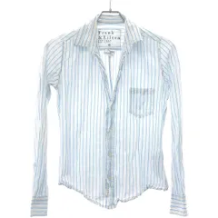 Frank&Eileen フランクアンド アイリーン BARRY ストライプシャツ 2610700165 ブルー XXS