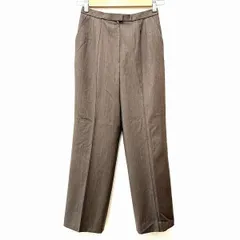 #anc レリアン Leilian パンツ 7 茶系 センタープレス イタリア製生地 小さいサイズ レディース [927552]のサムネイル