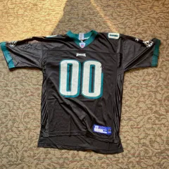 Reebok リーボック L メンズ  NFL イーグルス　ゲームシャツ カラー 緑 黒 白 SI0052