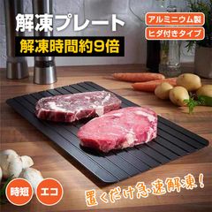 解凍プレート 急速解凍 解凍用プレート 解凍板 解凍 解凍皿 肉 魚 冷凍食品 エコ 時短 時間短縮 便利グッズ 超薄型 キッチン 家庭用 sg165