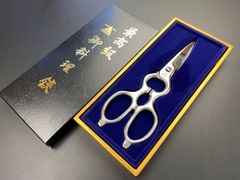 新品未使用】焼肉キング ロゴ入りハサミ 黄金、シルバー2本セット