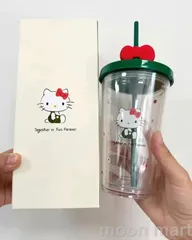 【非売品 フチコ付き】スターバックス × ハローキティ 水筒 非売品 フチコ付き】スターバックス × ハローキティ 水筒