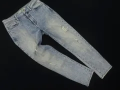 GUESS ゲス ダメージ加工 ストレッチ スキニー デニムパンツ size27/青 ■■ レディース
