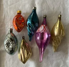 ヴィンテージ クリスマスオーナメント ミックスカラー