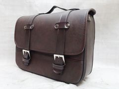 好評につきラスト1点！ パラダイスサイドバック バイク用サイドバック ワイド 10Lサイズ ダークブラウン ビジネスタイプ