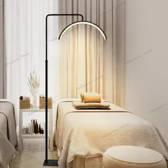 ハーフムーンライト おしゃれ 半月 リモコン付き 調光 調色 360度回転可能 LED フロアライト フロアランプ スタンドライト フロアスタンド リングライト 化粧ライト 寝室 ベッドサイド リビング メイク 化粧 美容 スキンケア