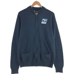 古着 80~90年代 SFKM ニットブルゾン USA製 メンズL相当 ヴィンテージ/eaa389470