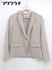 ◇ NATURAL BEAUTY BASIC ナチュラルビューティーベーシック テーラード ジャケット サイズM ベージュ系 レディース 【中古】 【1105200007619】