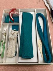 貸衣装処分品 みどり　筥迫　抱え帯　懐剣　帯締め扇子　　5点セット