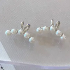 【新品】イヤーカフ　パール　シルバー　イヤークリップ