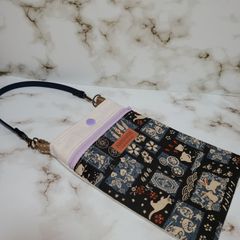 ハンドメイド スマホケース スマホポーチ ポケット付き No.136