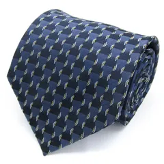 マリオヴァレンティノ ブランド ネクタイ 総柄 シルク イタリア製 PO  メンズ ブルー MARIO VALENTINO 【中古】