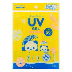 数量限定 ビューテロンド Withfam モイストリッチUVジェル（日焼け止めジェル状クリーム）SPF50+、日本製、持ち運び便利、家族で使える、サラサラ、パウチUV、使い切りタイプ、白くならない、外出時、携帯用、顔・体用、小分け